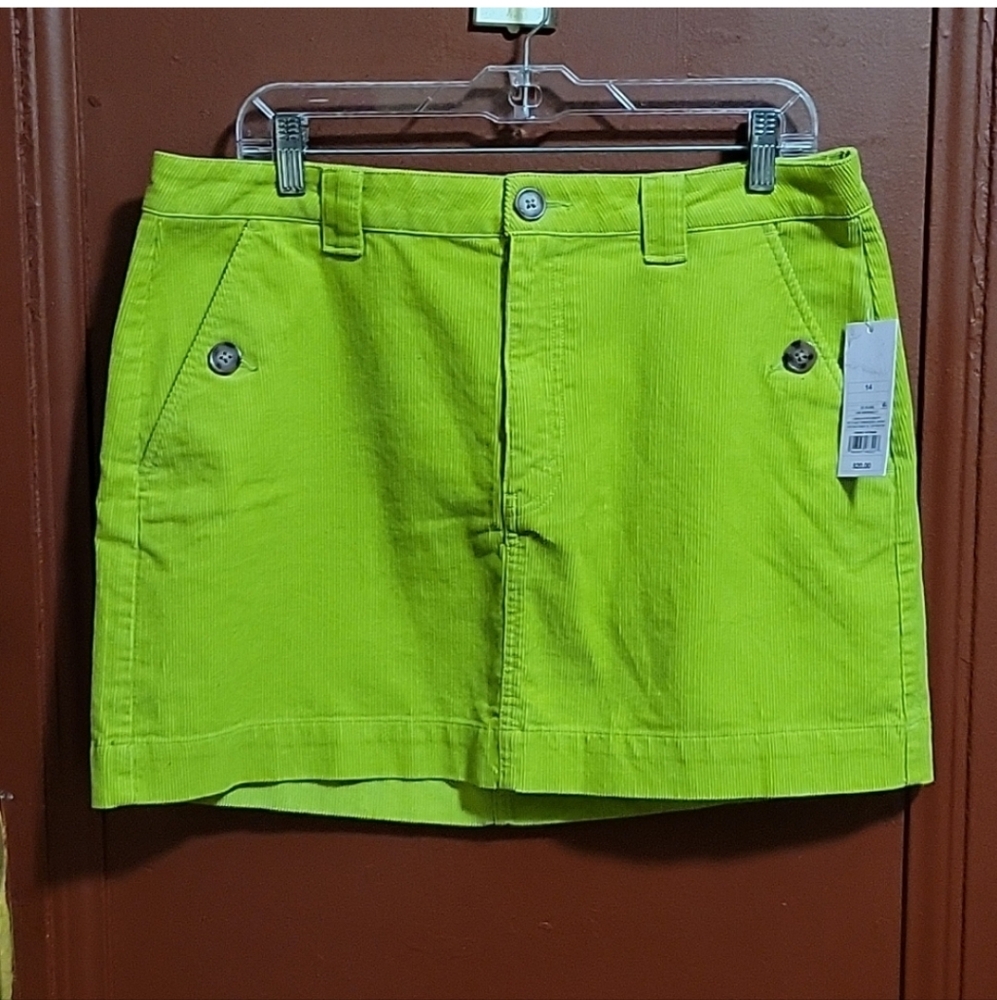 (2) Wild Fable Bright Lime Mini Skirt Sizes 14 & 16